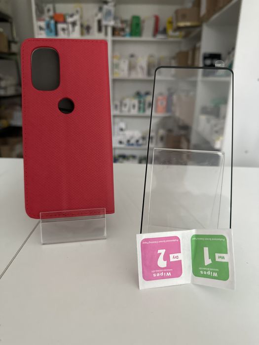 SZKŁO hartowane + ETUI otwierane do boku do Motorola moto g51