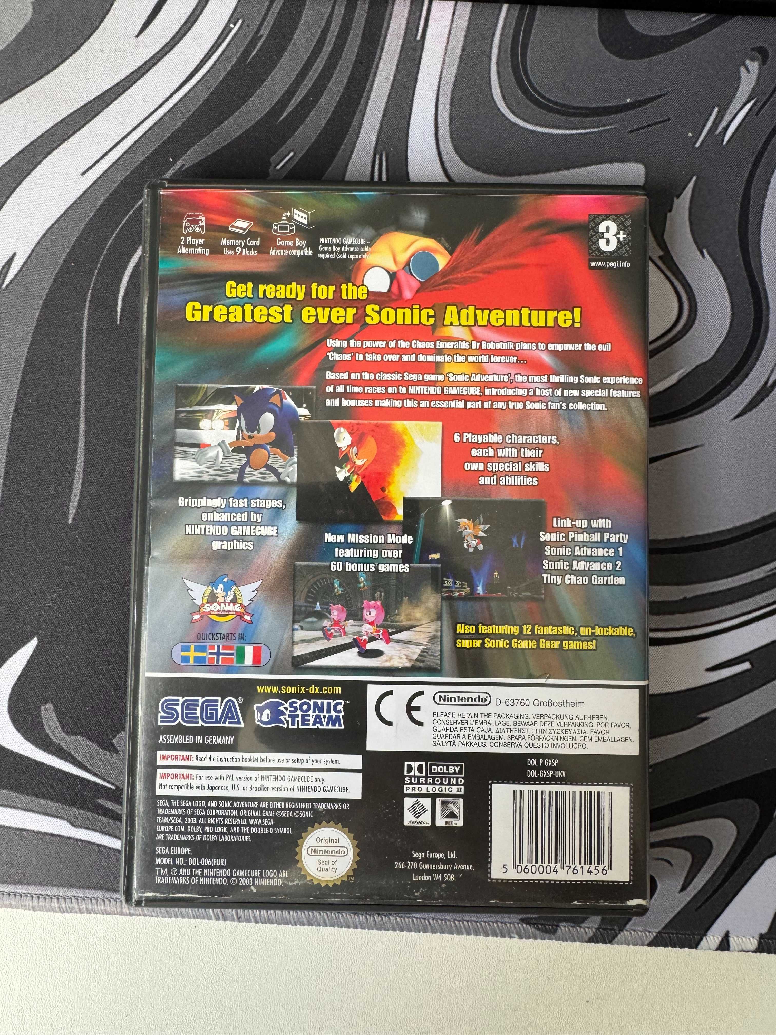 Sonic adventure dx na Nintendo Gamecube 3xA