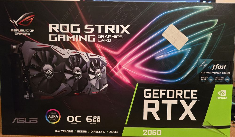 Видеокарта asus rog strix gaming rtx 2060 oc 6gb