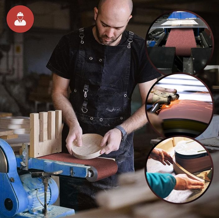 Stebruam Pas bezkońcowy/ papier ścierny gradacja 80, 8 sztuk