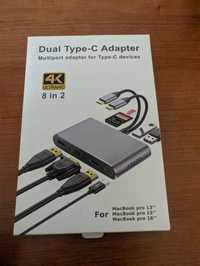 Dual type c adaptar 4k