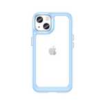 Etui Outer Sztywny Pokrowiec Z Żelową Ramką Do Iphone 13 Niebieski