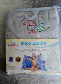 Ręcznik kąpielowy z kapturem dla dziecka 70x140cm niebieski