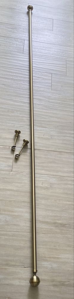 Karnisz pojedynczy złoty 250cm