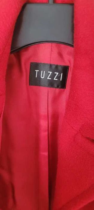 czerwony żakiet marynarka virgin wool TUZZI 38