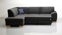 TAG nowoczesny narożnik funkcja spania KANAPA rogówka sofa grafitowa t