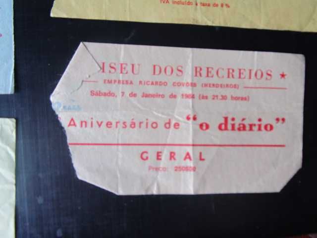 PCP Partido Comunista Festa Diário Avante EP bilhetes vintage