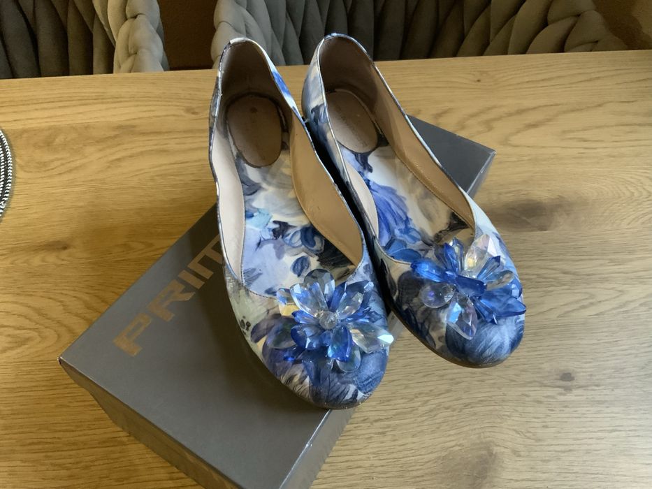 Baleriny Primamoda, skóra, stan bdb, r. 39