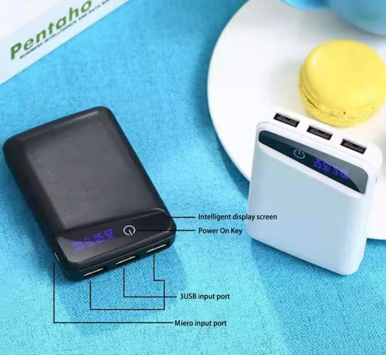 Корпус повербанка на 3 батареи 18650.