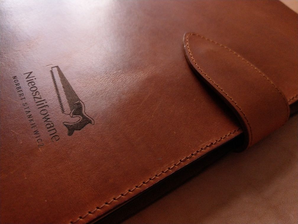 Etui, organizer na notes ze skóry bydlęcej A4, GRATIS