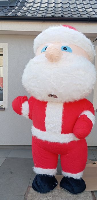 Kostium nadmuchiwany pneumatyczny Święty Mikołaj 2,5 m z akumulatorem