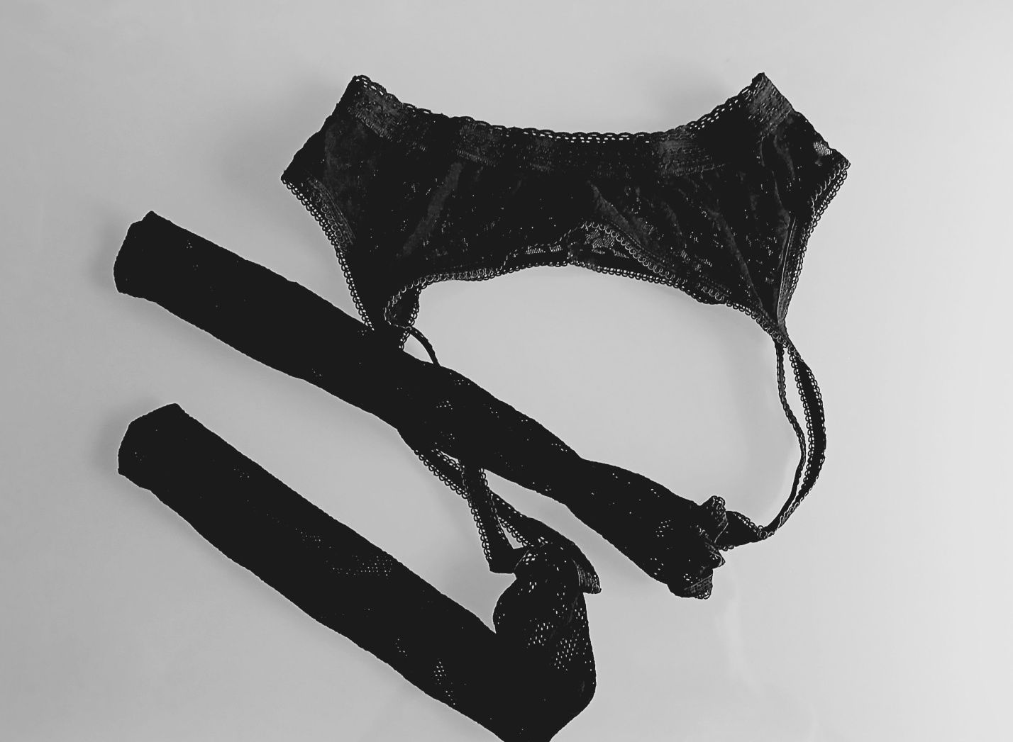 Collants Meias em Rede efeito Liga renda floral