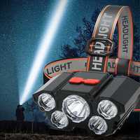 Lanterna recarregável - 5 LED's