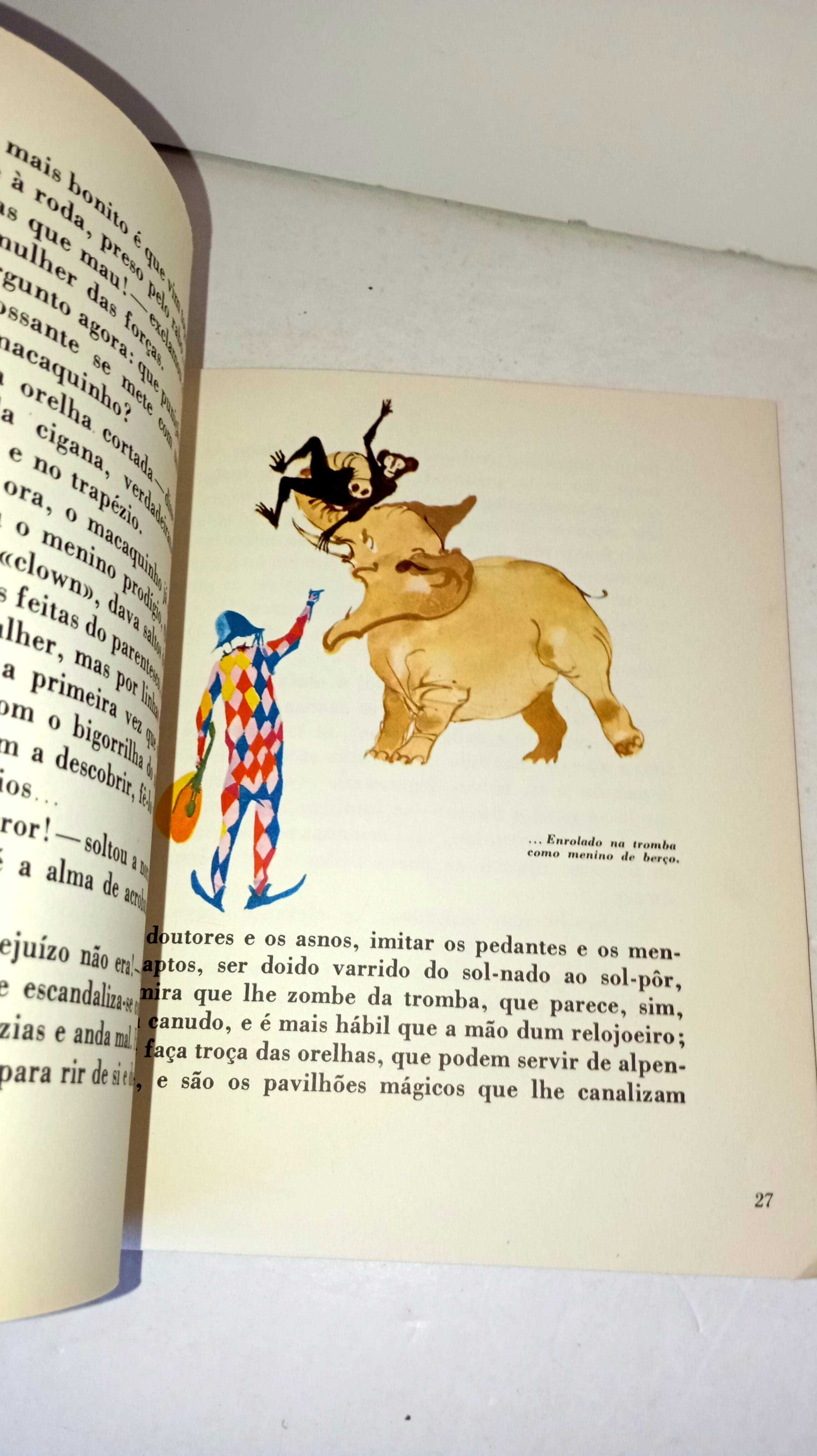História do macaco trocista e do elefante que não era para graças