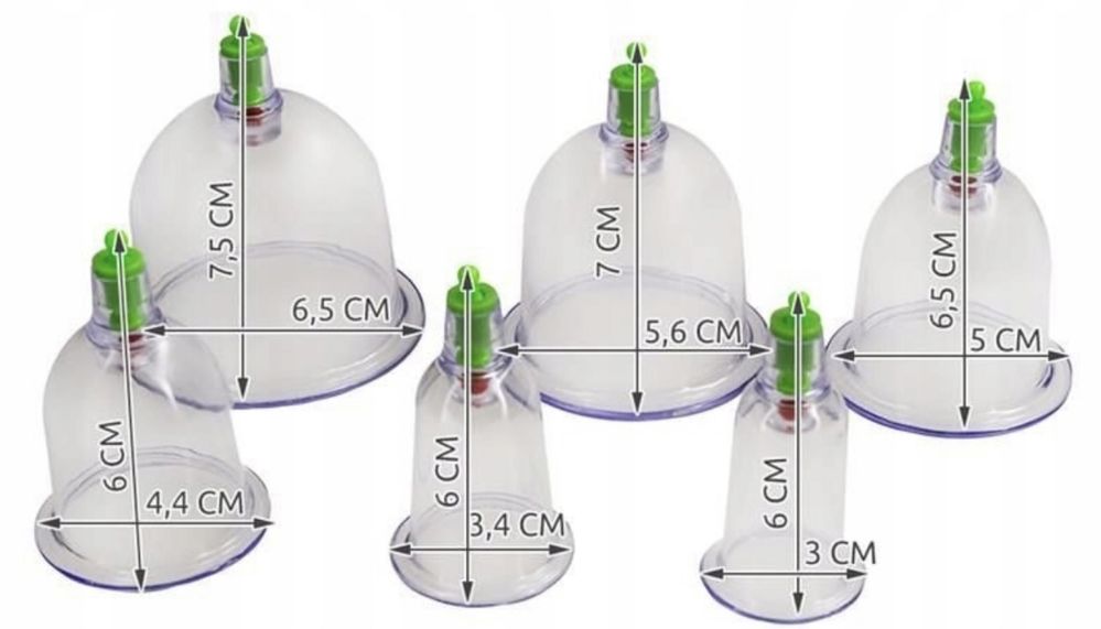 Bańki chińskie plastikowe 12 szt