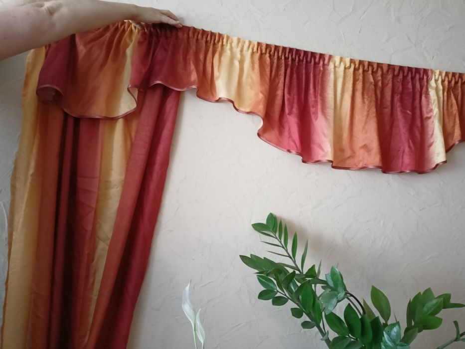 Zasłona / Lambrekin w odcieniach jesieni