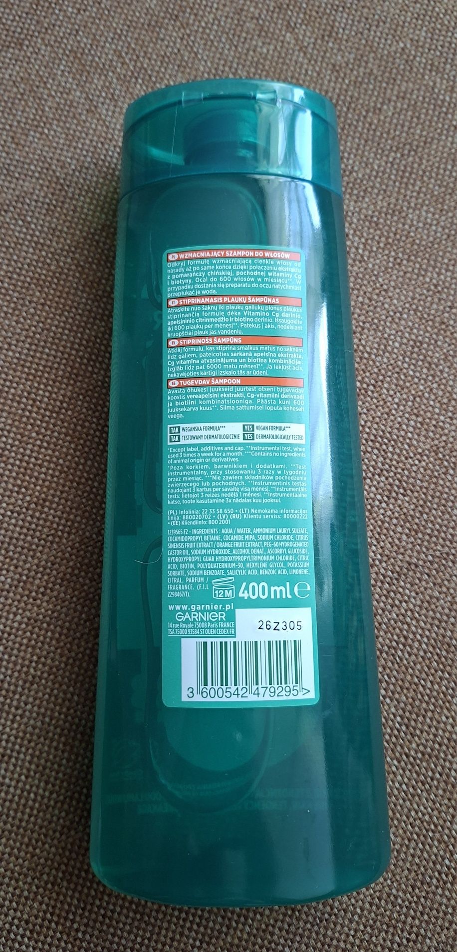 Szampon Garnier Fructis Grow Strong 400 ml