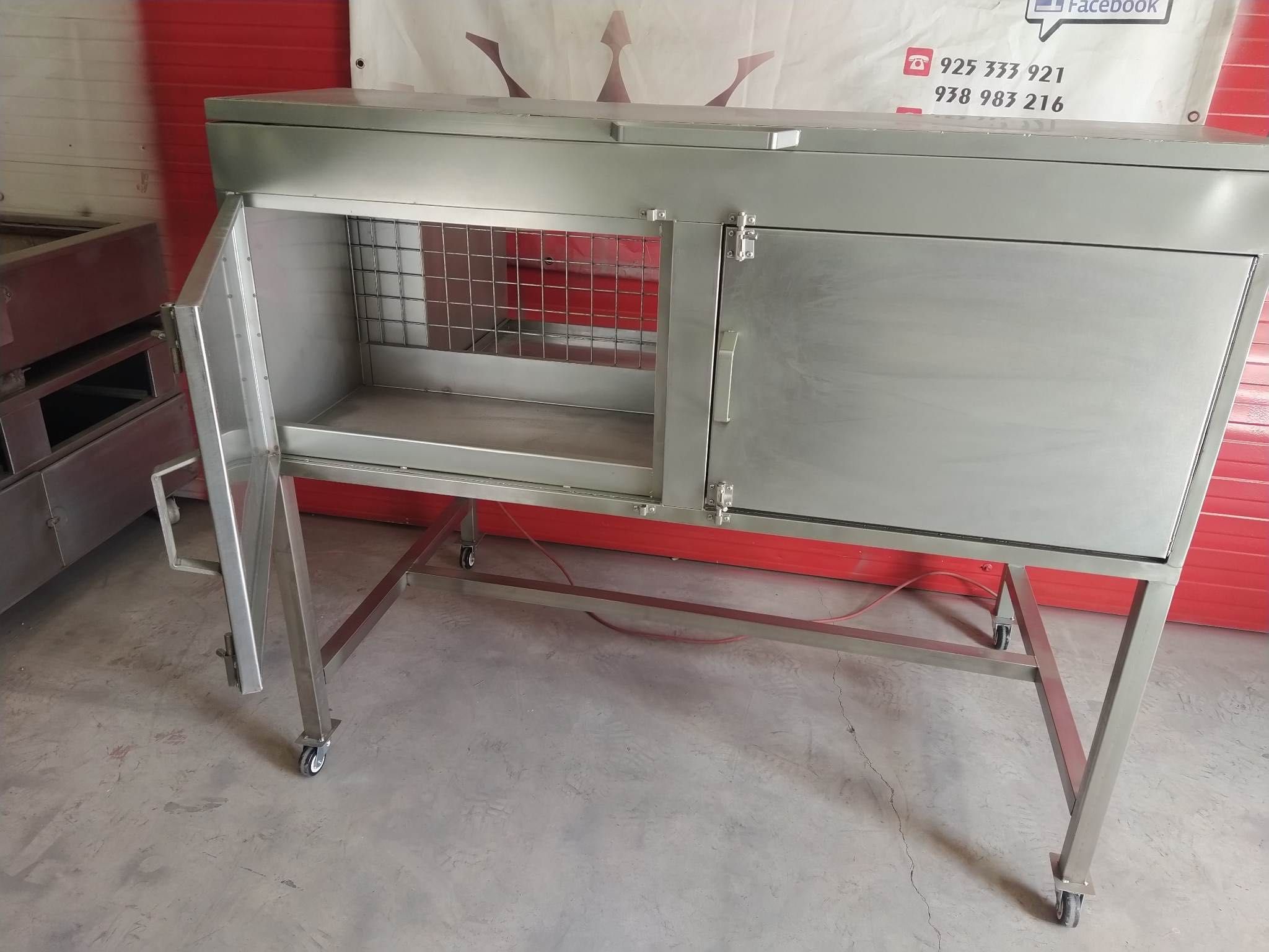GRELHADOR P/ PORCO NO ESPETO INOX (1500x1000x1400MM) - VALOR C/ IVA