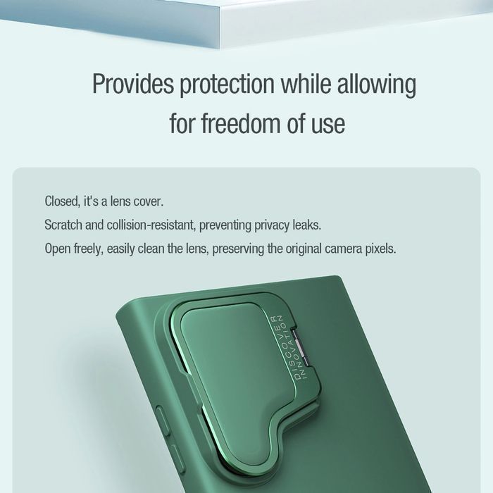 Etui Nillkin CamShield Silky Prop Silicone na Samsung Galaxy S24 Ultra