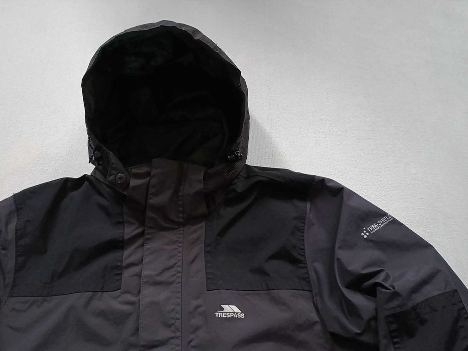 Waterproof Jacket XL Mens Tresspass Tres Shield TP50 Dark Grey