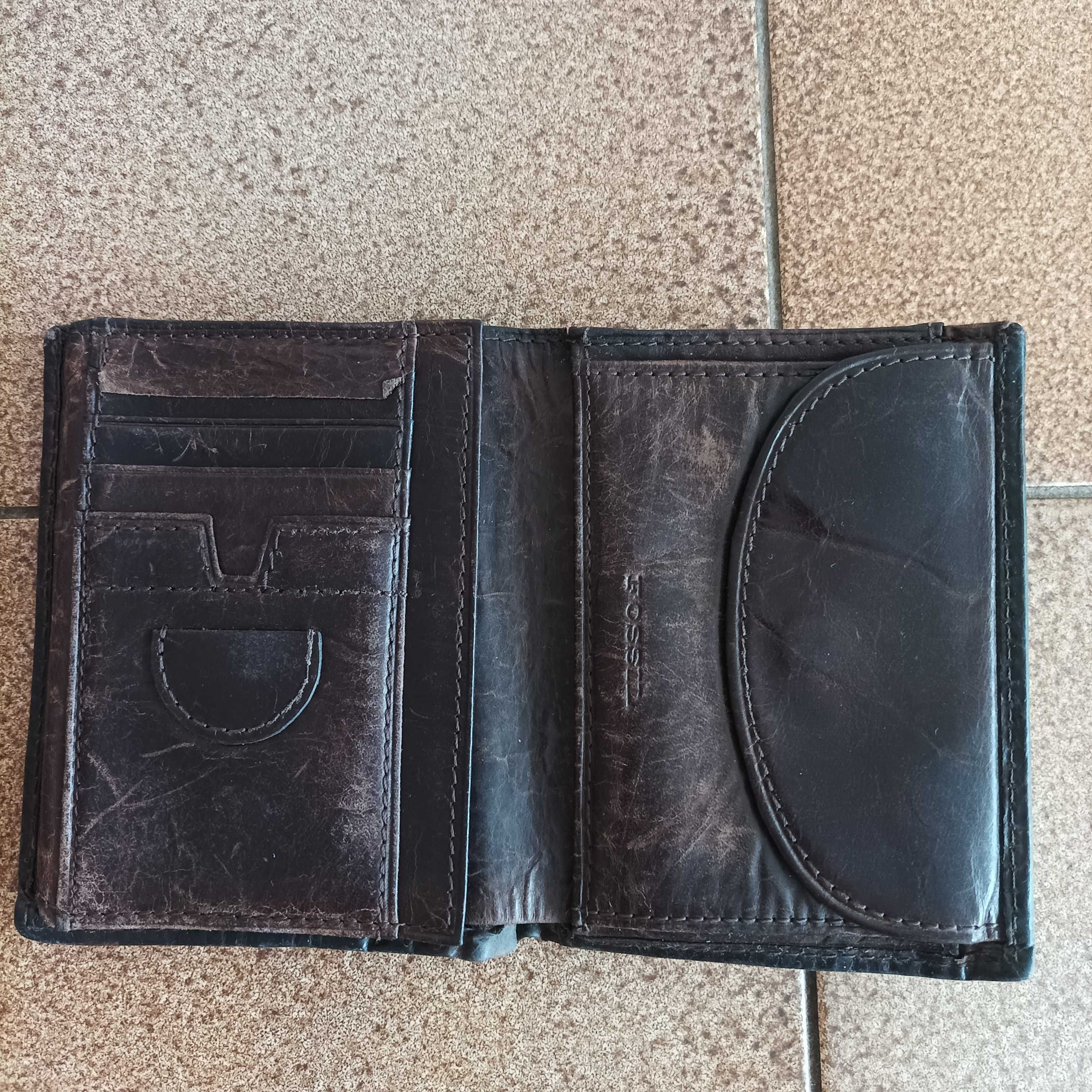 Skórzany portfel męski Fossil Genuine Classic