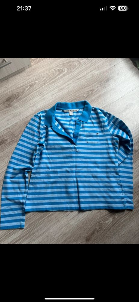 Koszulka damska polo rękaw 3/4 Tommy hilfiger