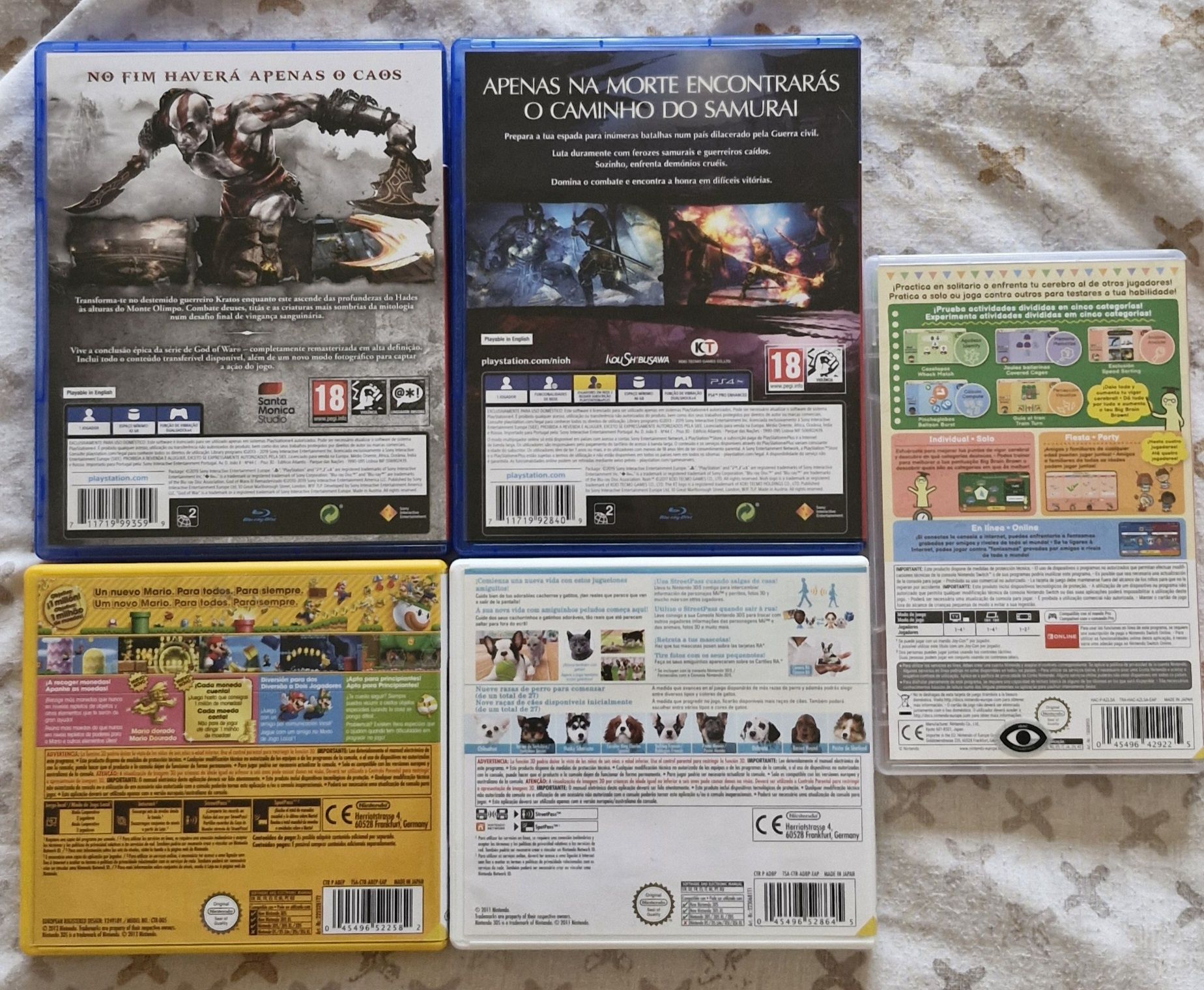 Jogos 3DS, Switch e PS4