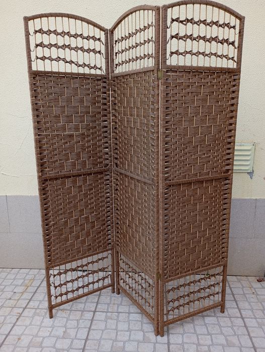 Biombo de bambu.