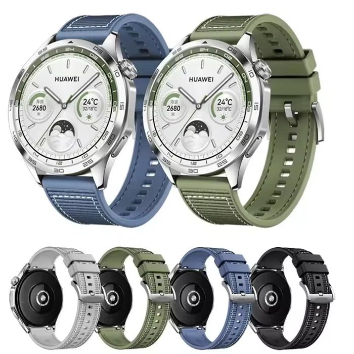 Braceletes 22mm, em Silicone e Nylon : Várias cores
