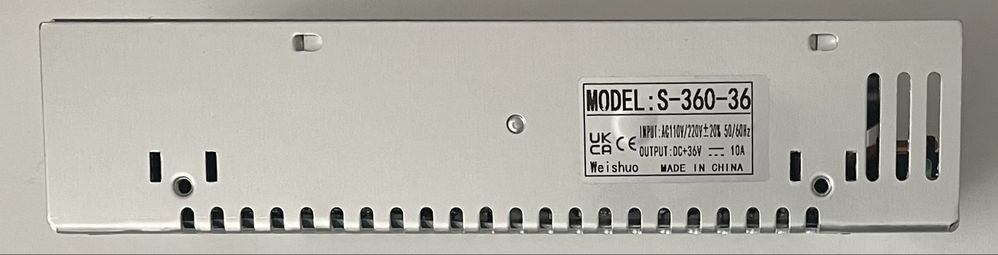 Uniwersalny zasilacz impulsowy 36V 10A 360W model S-360-36