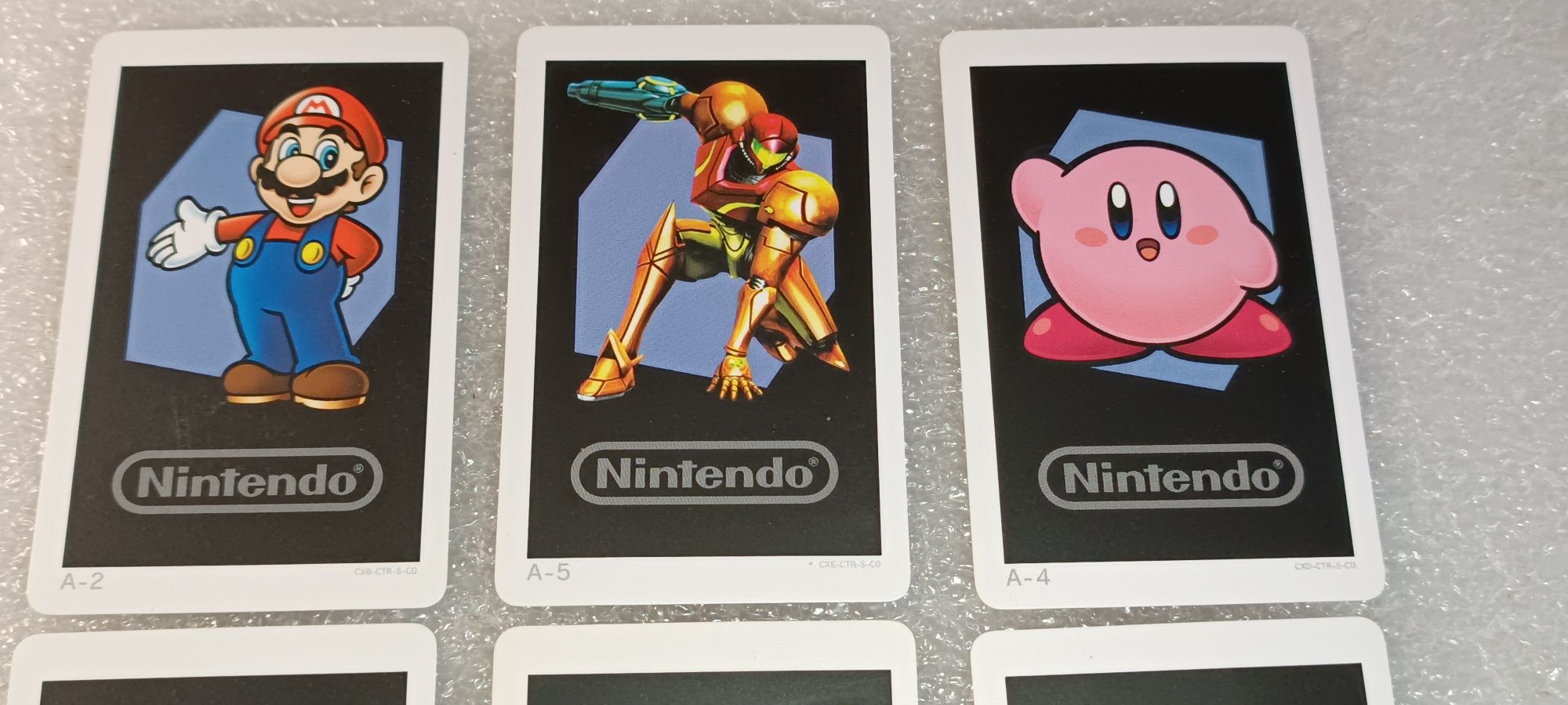 Rara e 1 Coleção das 6 cartas dos jogos Nintendo