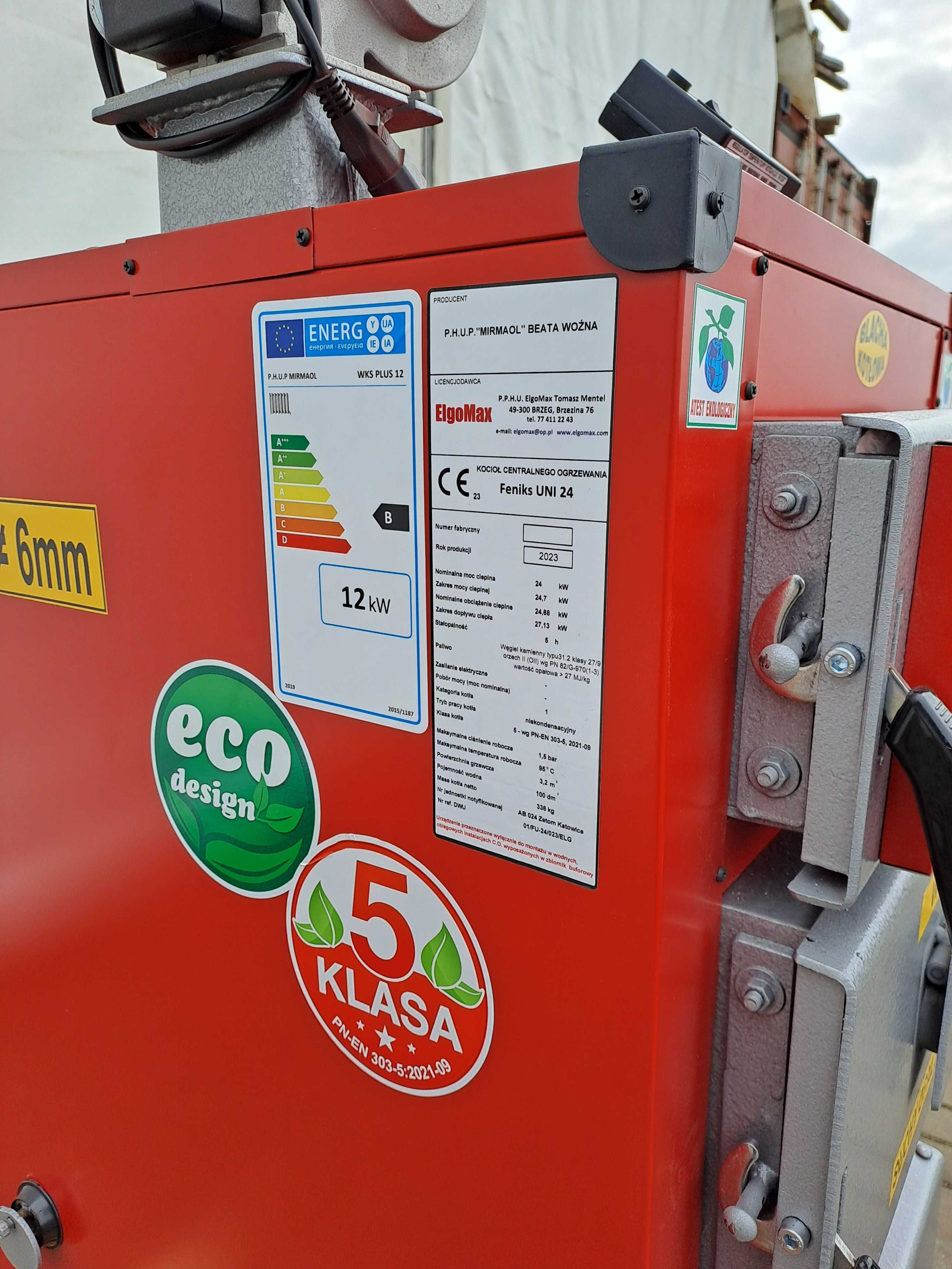 Piec Drewno Węgiel 12kw 18 27 35kw Ruszt Wodny/Sterownik Dmuchawa