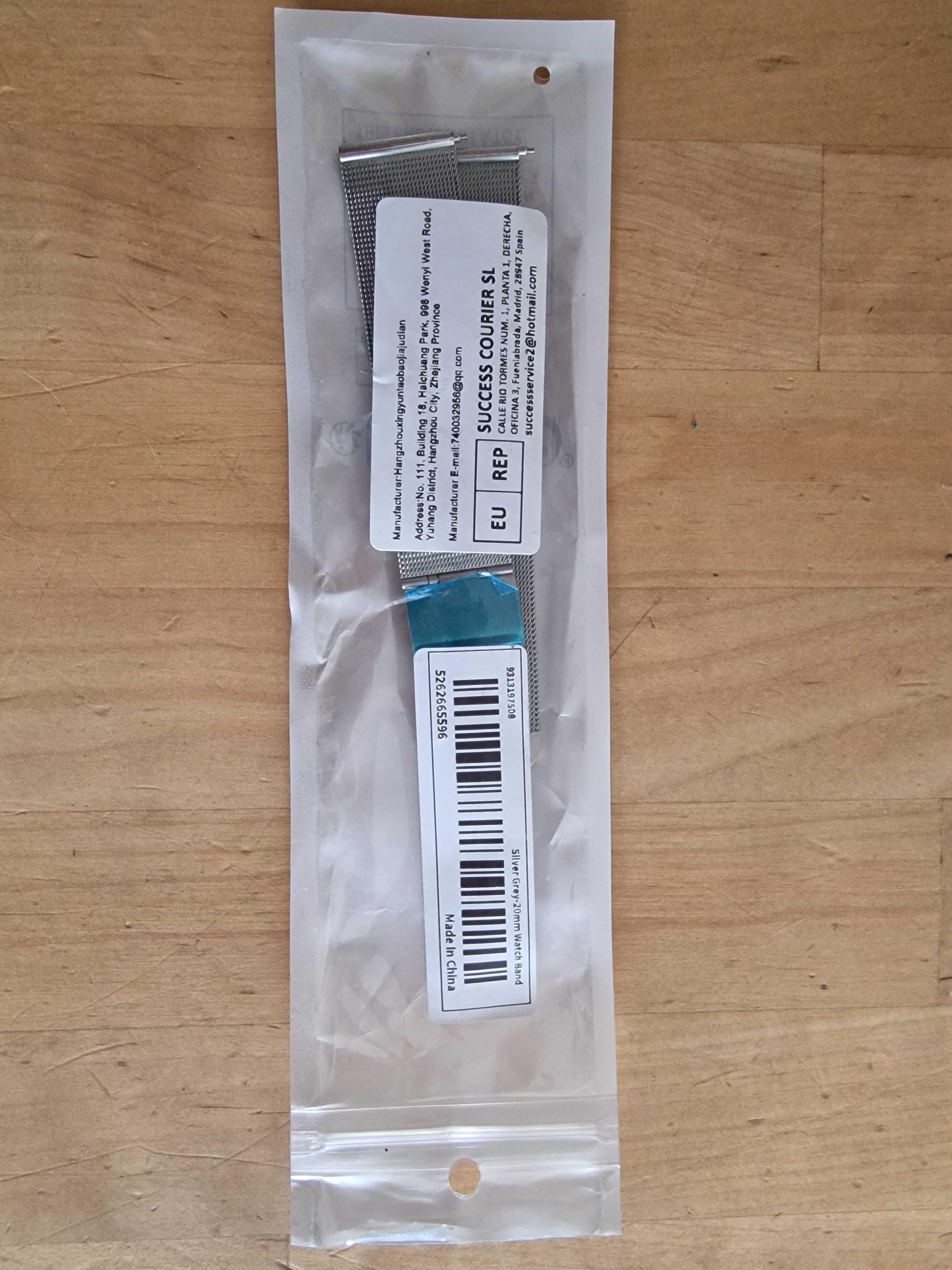 Pulseira SmartWatch 20 mm Nova - Malha Aço Inoxidável