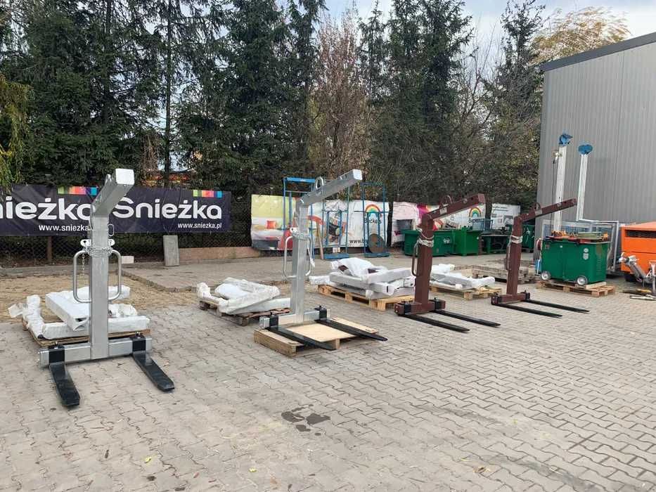 Ocynkowane WIDŁY DO PALET zawiesie HDS schake 2T SAMOPOZIOMUJĄCE