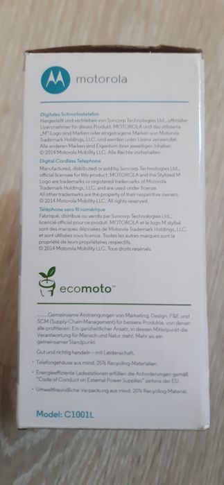 Telefon bezprzewodowy Motorola C1001L single