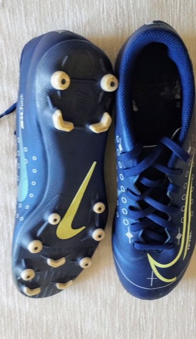 Chuteira Nike Mercurial  azul marinho nº 40
