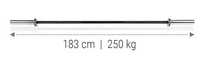 Gryf olimpijski HAMMER 183cm/50mm do 250 kg