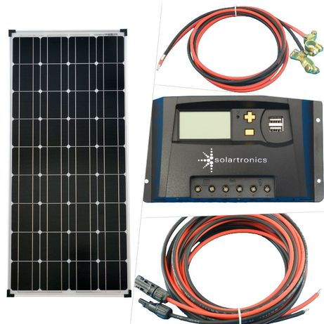 Paineis Solares - 100W Kit solar de Autocaravanas, barcos, etc