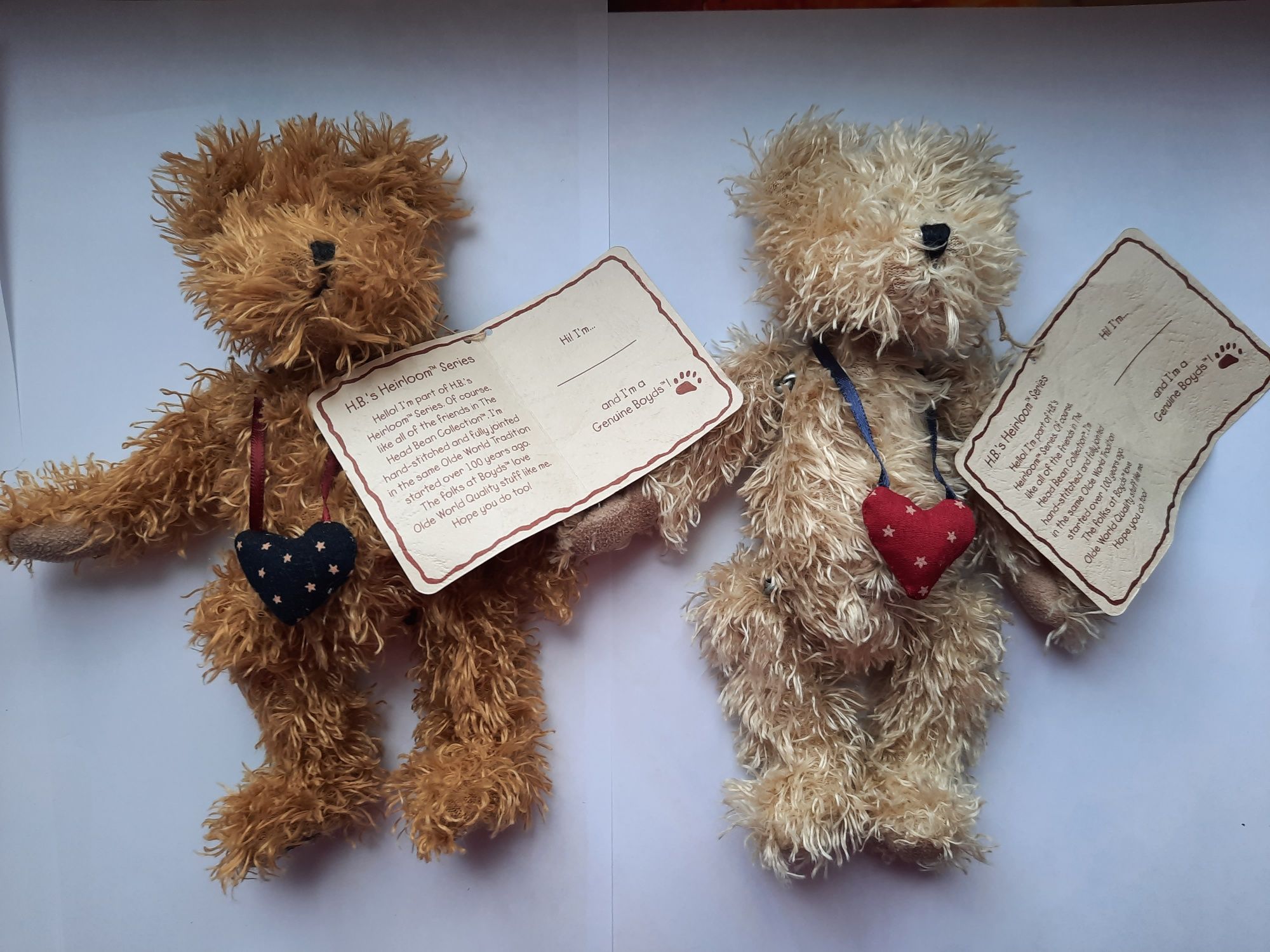 Boyds Bears Collectors Edition Twins Pair 2 Jointed Sitting