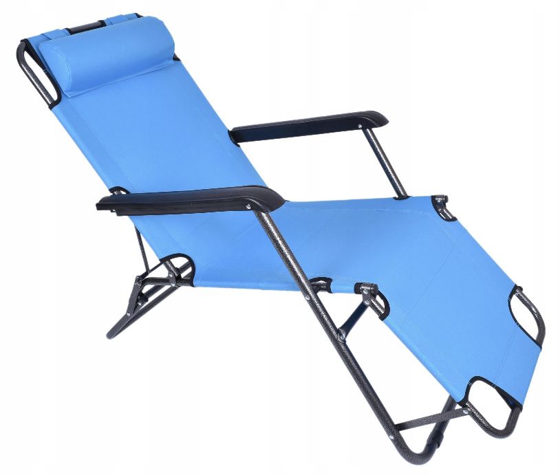 Leżak fotel ogrodowy plażowy składany krzesło turystyczne