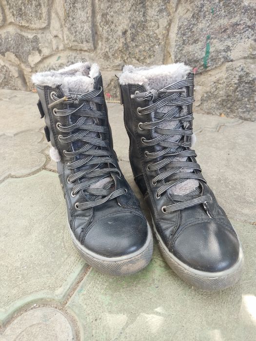 Ботинки зимові дитячі шкіряні