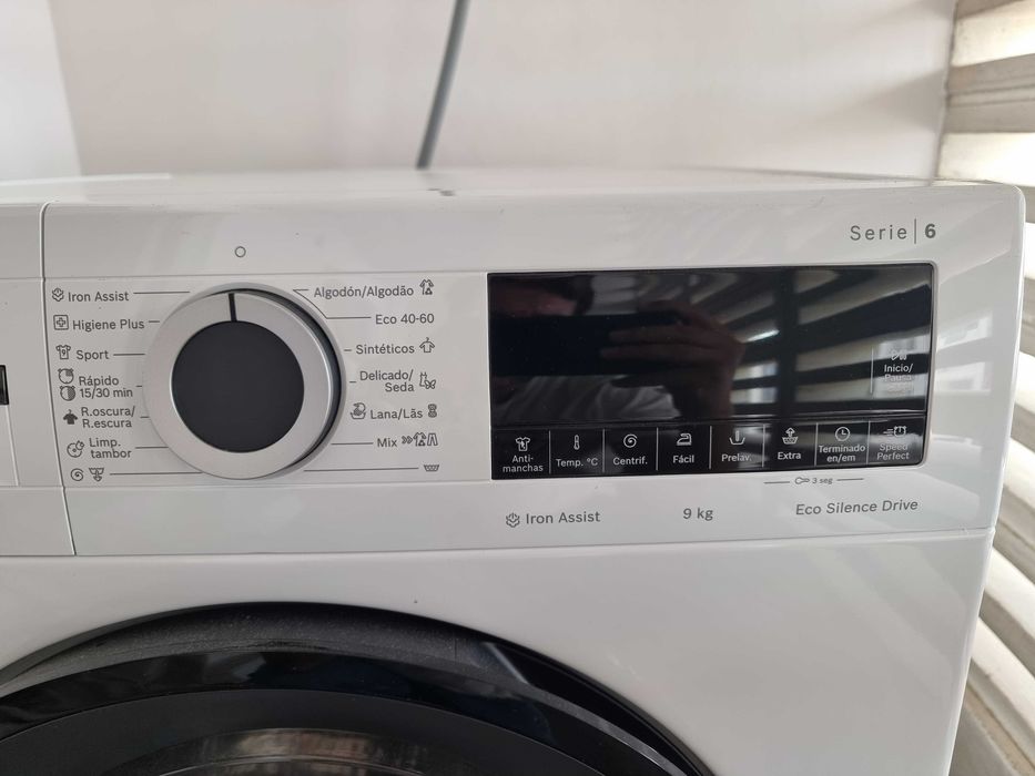 Máquina de Lavar Bosch Serie 6 — 9 kg, 1400 rpm — Nova + Garantia
