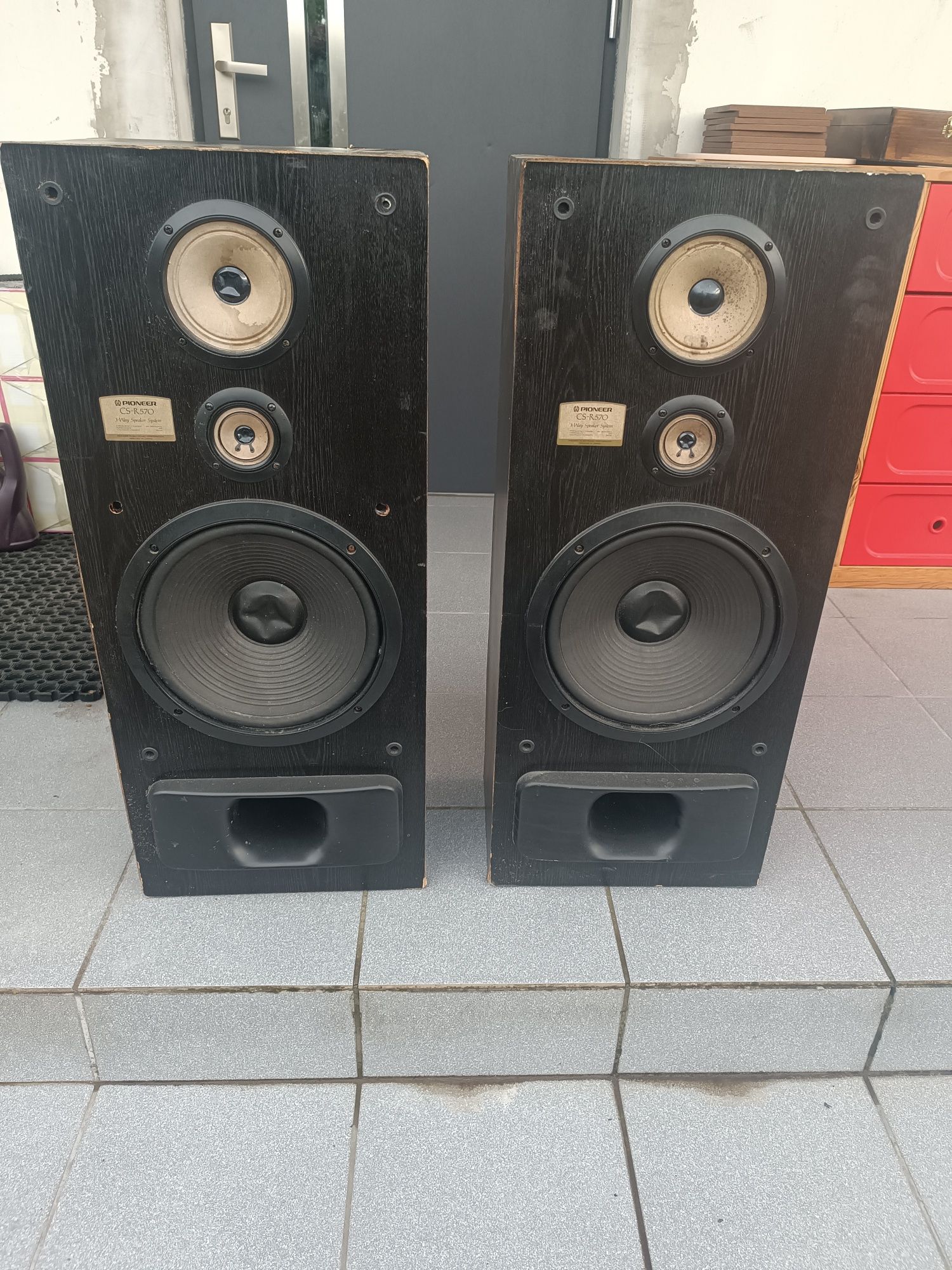 Pioneer cs-r570 cs r 570 kolumny głośniki monitory 3-way głośnik