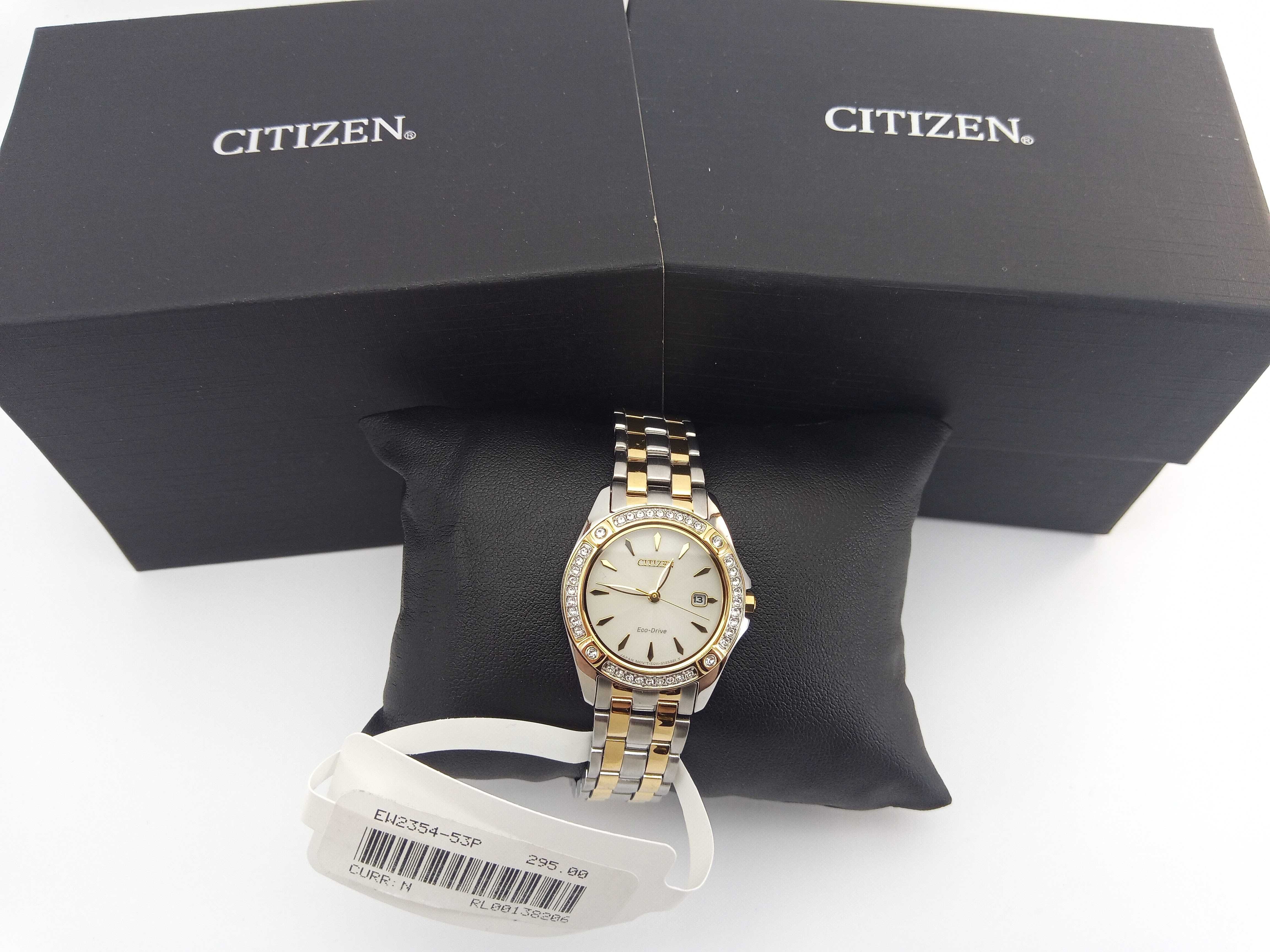 Женские японские часы Swarovski Citizen Crystal Eco-Drive EW2354-53P
