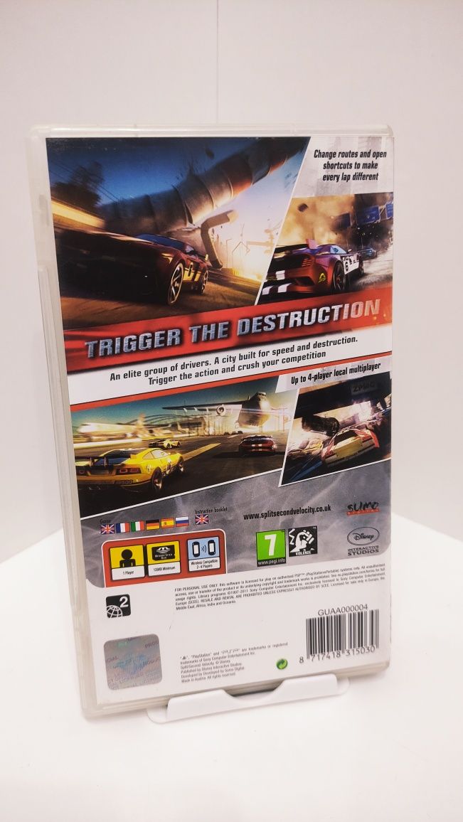 Splitsecond velocity PSP Playstation portable split seconda