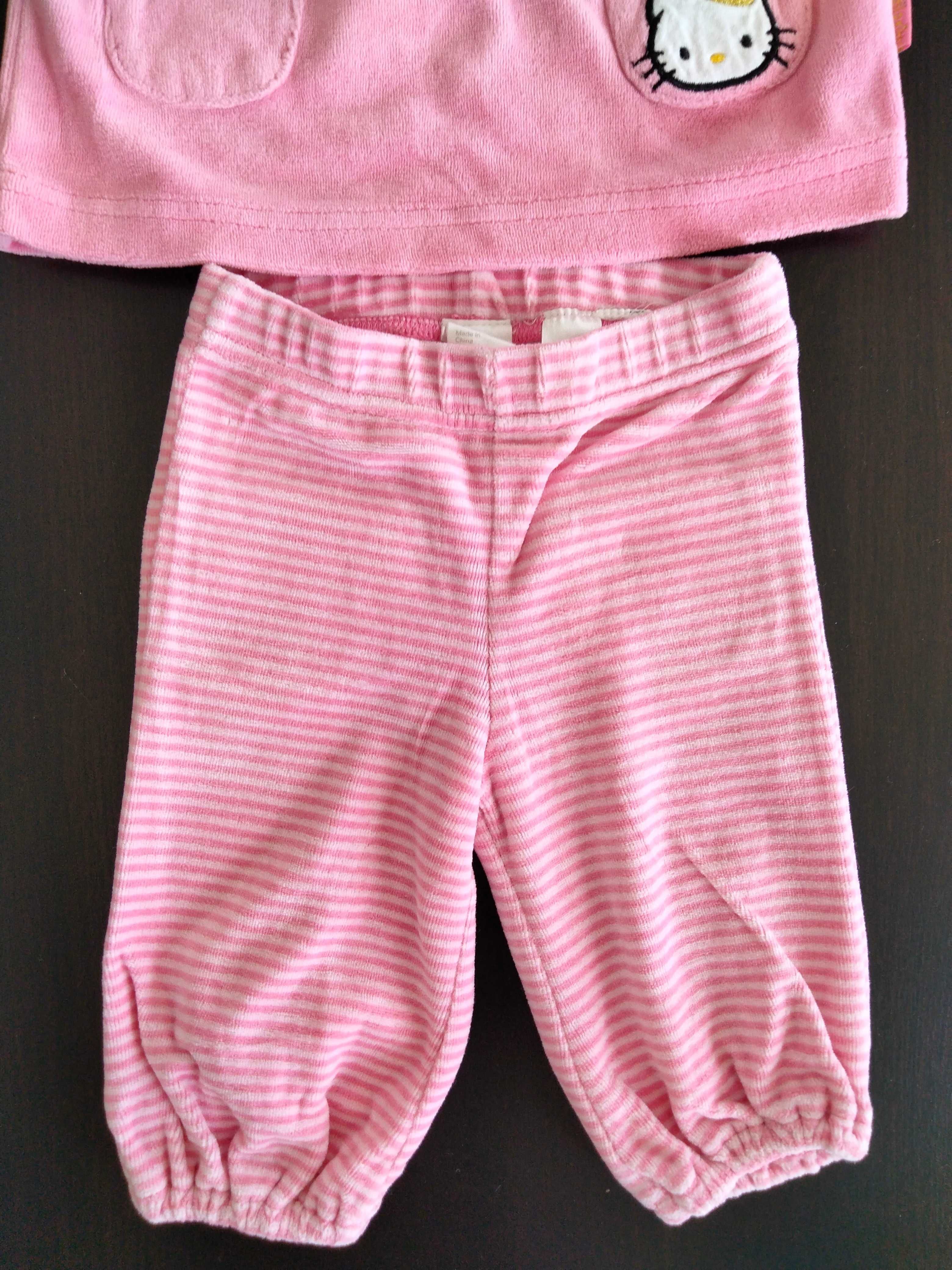 Dresik welurowy H&M Hello Kitty rozm. 62 stan idealny