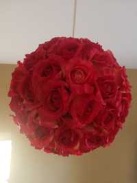 Kula kwiaty pompon dekoracja pokój sala dziewczynka wesele księżniczka