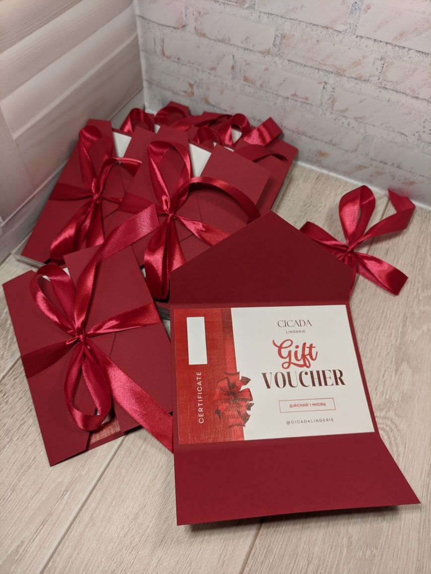 Сертифікати gift картки постійного клієнта