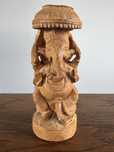 Ganesh drewniana figurka z Indii.