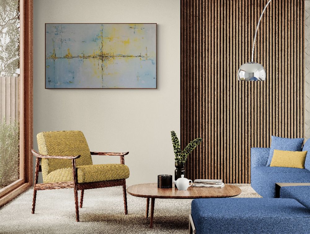 Grande quadro abstrato 155x90cm
